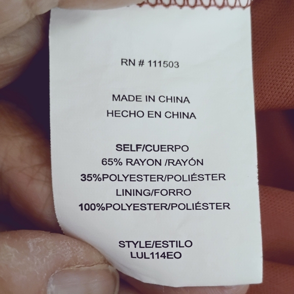 Figueroa & Flower Lulu Rust Embroidered Peasant Blouse Sz M - Picture 5 of 6